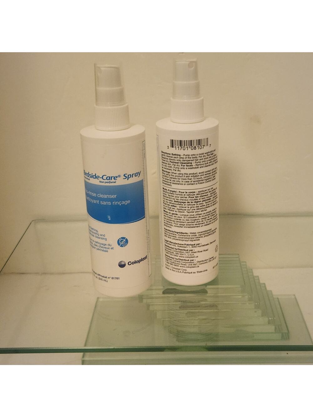 Coloplast Bedside Care Spray Cleanser 2 full bottles